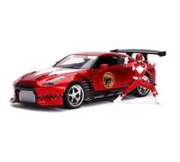 Jada TOYS - Nissan GT-R (R35) 2009 - with Power Rangers Red Figure - 1:24
