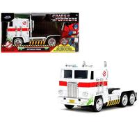 JADA TOYS - OPTIMUS PRIME G1 Ghostbusters TRANSFORMERS White 1/32 JAD35862 New