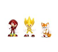 Jada Toys Sonic The Hedgehog Metal Die Cast Figures Size 2.5-inch, Set of 3