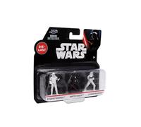 Jada Toys Star Wars Nano Die-Cast Figures Set of 3, Stormtrooper, Darth Vader, Stormtrooper 2.4 cm 1.65 Inches - Multicoloured