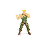 Jada Toys Street Fighter II Guile Action Figure 1:12 Scale, 6" Tall, Interchangeable Heads, Hands & Accessories