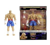 Jada Toys Street Fighter Sagat Figure (19 cm) - Movable Collectible and Action Figure from Street Fighter 2: The Final Challengers, with Alternative Head, Hands and Accessories, from 13 Years