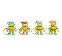 Jada Toys - Teenage Mutant Ninja Turtles 2.5" Die-Cast Figures 4-Pack - Collectible Figures with Keychain - Gift for Kids and Adults