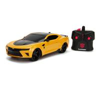 JADA Toys Transformers The Last Knight Bumblebee 2016 Chevy Camaro RC Car 1:16 Scale Remote Control Vehicle Yellow & Black (30332)