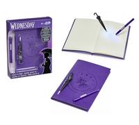 Jada Toys Wednesday Addams Diary (A5, 144 Pages) - Notebook with Magic Pens with UV Light - The Addams Family Fan Item for Adults, Teenagers and Children from 8 Years