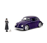 Wednesday Volkswagen Beetle 1:24 Scale Die Cast Vehicle With Figure One Colour