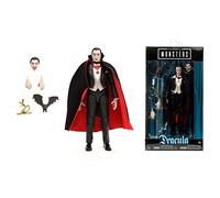 Jada Universal Monsters Dracula 6” Deluxe Collector Figure, Black, One Size