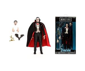 Jada Universal Monsters Dracula 6” Deluxe Collector Figure, Black, One Size