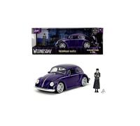 Wednesday Volkswagen Beetle W/Figure 1:24 Jada Toys