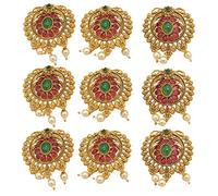 Jadai Hair Pin Engagement Southern Bling Hair Jewelery Choti Jadai Billai Indian Hair pin Hair Decoration,Hair Brooch with Hook Wedding Bridal Jewellery for Women_Model No-7436