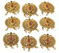 Jadai Hair Pin Indian Southern Bling Hair Jewelery Choti Jadai Billai Indian Hair pin Hair Decoration,Hair Brooch with Hook Wedding Bridal Jewellery for Women_Model No-7423