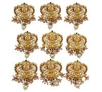 Jadai Hair Pin Wedding Southern Bling Hair Jewelery Choti Jadai Billai Indian Hair pin Hair Decoration,Hair Brooch with Hook Wedding Bridal Jewellery for Women_Model No-7437 A