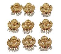 Jadai Hair Pin Wedding Southern Bling Hair Jewelery Choti Jadai Billai Indian Hair pin Hair Decoration,Hair Brooch with Hook Wedding Bridal Jewellery for Women_Model No-7426