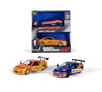 FAST FURIOUS Box 2 Models Car Nissan Silvia E Toyoya Supra Of Brian 1/32 Jada