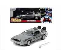 Return A Future 1 Delorean Time Machine With Lights 1:24 Model Jada Toys