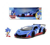 Jada Toys SONIC LAMBORGHINI VENENO W/FIGURE 1:24, Blue
