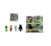 Jadatoys Minecraft Figures 2.5" Welle 3 Metal Display 12 Pack