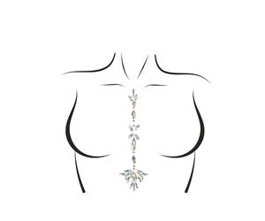 Jade Adhesive Body Jewelry