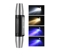 Jade Appraisal Flashlight, USB Rechargeable 4 Lights Jade Flashlight Bright Torch LED UV Flashlight for Jewelry Jade Appraisal Gem Special Flashlight
