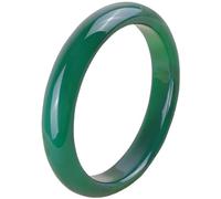 Jade Bangle Bracelet for Women, Genuine Feng Shui Jewelry, Round Design, Includes Jewelry Box, Ideal Birthday Gift