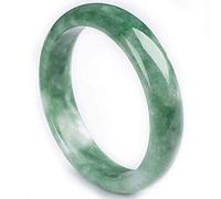 Jade Bangle Bracelet for Women Natural Green Jadeite Bracelets with Gift Box Valentine’s Day (60-62mm)