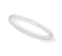 Jade Bangle Bracelets for Women, Blue Green White Agate Chalcedony Round Natural Gemstone Gift