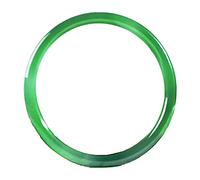 Jade Bangle for Women,Chinese Traditional Feng Shui Jadeite,Natural Green Chalcedony Agate Thin Round,54-64mm(58mm)