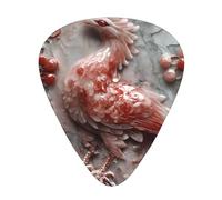 Jade Bird Printed pick set - 12 pieces, thin, medium and thick guitar picks, suitable for guitar, bass, electric guitar and ukulele