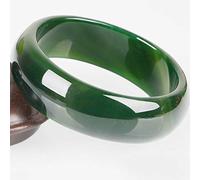 Jade Bracelet for Women, Jade Jewelry for Women, Natural 5A Green Agate Chalcedony Bracelet with Box,60mm