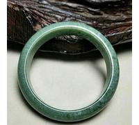 Jade Bracelets for Women Green Bangles Stone Man Charm Chinese Gemstone Jadeite Natural Bangle Jewelry Fashion (Gem Color : 60-62mm)