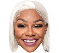 Jade Cargill (Smile) Celebrity Mask, Flat Card Face, Fancy Dress Mask