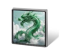 Jade Dragon Cloud Brooches And Pins for Women Men Funny Hat Pin Fashion Lapel Pin Cool Square Badge Brooch Metal Button Pins Cute Pins for Backpacks Tie Suit Wedding Party Accessory