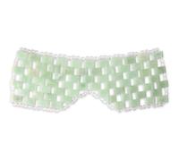 Jade Eye Mask 100% Natural Real Gemstone Reusable for Facial Cooling Relive Eliminate Puffiness Deep Relaxation Sleeping Massage Tool Hot & Cold Therapy Suitable for Men and Women