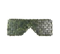Jade Eye Mask, Facial Eyes Sleeping Mask Relief Eye Cover, Facial Cooling Mask with 100% Real Jade for Hot & Cold Therapy (Dark Green)