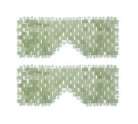 Jade Eye Mask, gemshan 2 Pcs Stone Eye Mask Hot or Cold Use, Green Jade Facial Eye Sleeping Mask