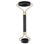 Jade Face Roller for Women & Men - Natural Stone Facial Massager Roller for Anti-Aging, Puffiness, Dark Circles & Skin Rejuvenation - Eye & Face Massage Tool (Black)