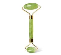 Jade Face Roller - Natural Green Stone Facial Massager Roller for Anti-Aging, Puffiness, Dark Circles & Skin Rejuvenation - Eye & Face Massage Tool for Women & Men
