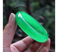 Jade for Women, Green Jade, Chinese, Natural Jade Malay Jade Green Jade with Box,60mm