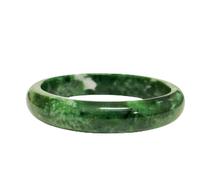 Jade For Women, Green Stone Bangle Natural Gradient Chinese Bracelets With Box Wealth Fortune Protection Good Luck Jewelry Gift