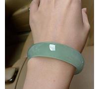 Jade for Women, Jade Bangle, Emerald Quartzite Jade Light Green Jade Jewelry Box Packaging,56mm