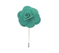 Jade Green Handmade Flower/Rose Lapel Pin