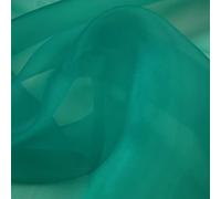 Jade Green Luxury Plain Organza Sheer Fabric Voile Draping Dress Wedding 45" 6962 (1 Metre)