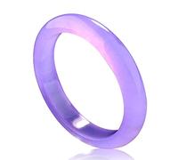 Jade Jewelry Purple Jade Bracelet Natural Real Jadeite Bangle Gemstone Bracelets for Women with Jewelry Box and Certificate,Best gift for mother's day (Color : Purple, Size : 62-64mm)
