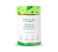 Jade & Joy Super Greens | 150g / 30 Servings | 9 Essential Superfoods for Energy, Immunity & Digestion Including Matcha, Kale, Chlorella & Spirulina | High Antioxidant Formula | Apple & Pear Flavour