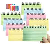 JADE KIT Revision Flash Index Cards 3×5, 400 Sheets Record Cards on a Ring Note Colours Cue Taking Paper for Study School Presentation Learning Memory (8 Pack)