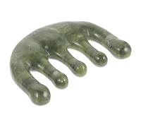 Jade Massage Comb Green Scalp Massager Portable Mini Brush
