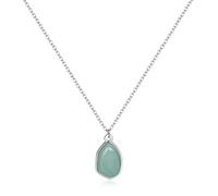 Jade Pendant Necklace for Women - Elegant Green Necklace with Teardrop Natural Stone, Minimalist Jade Jewelry for Every Day Wear