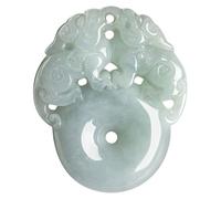 Jade Pi Xiu Necklace for Women and Men, Feng Shui Necklace, Hand Carved Jadeite Porsperity Pi Yao Jade Pendant Lucky Amulet for Attract Wealth Good Luck