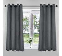JADE POKE Fireproof Privacy Hospital Curtains Gray, 52Wx63L, 2 Panels