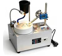 Jade Polisher Grinder, 180W Digital Lapidary Faceting Machine with Mechanical Handle for Gem and Crystal Trimming, Jewelry Tool for Natural Stone Work